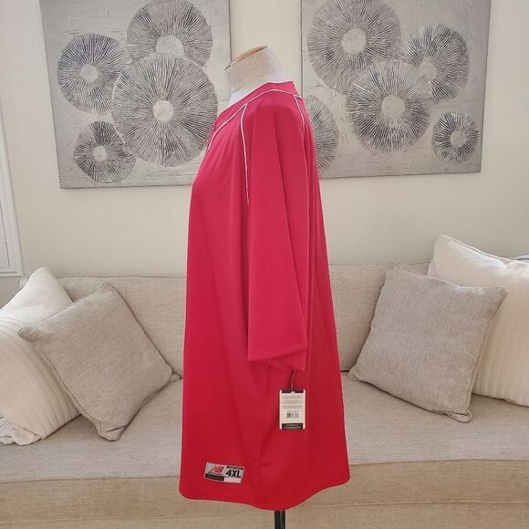 New Balance 2 Button Baseball Jersey sz 4XL - Picture 6 of 13